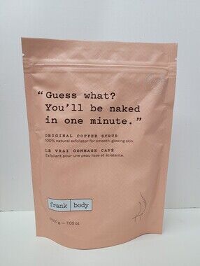 Frank Body Original Coffee Body Scrub – Exfoliating, Moisturizing, & Refreshing